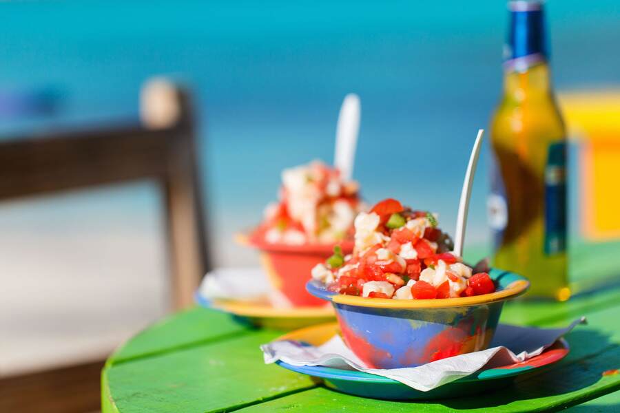 Eat Bimini Island sea food